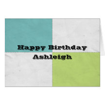 Cuatro cuadrados felicitación