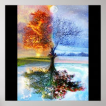 cuatro estaciones artsy poster