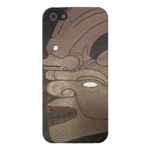 Cubierta azteca de IPhone de dios iPhone 5 Protectores