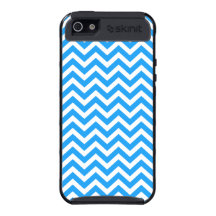 Cubierta azul del iPhone 5 del cargo de Chevron Sk