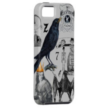 Cubierta blanco y negro de IPhone iPhone 5 Case-Mate Cárcasa
