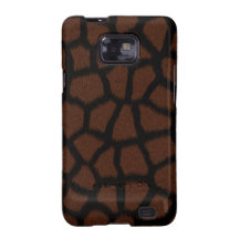 Cubierta/caja negras del estampado de animales de  samsung galaxy s2 carcasa
