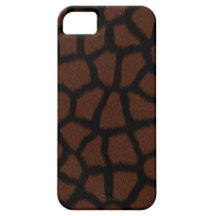Cubierta/caja negras del estampado de animales de  iPhone 5 protector