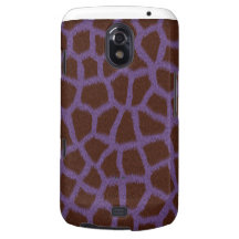 Cubierta/caja púrpuras del estampado de animales d samsung galaxy nexus carcasas