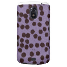 Cubierta/caja púrpuras del estampado de animales d samsung galaxy nexus fundas
