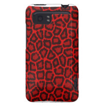 Cubierta/caja rojas del estampado de animales del  Vivid/Raider funda