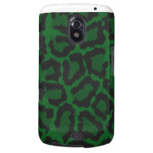 Cubierta/caja verdes del estampado de animales de  galaxy nexus funda