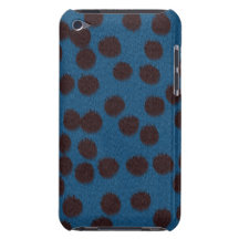 Cubierta/caso azul marino del estampado de animale iPod touch cárcasa