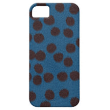 Cubierta/caso azul marino del estampado de animale iPhone 5 Case-Mate cárcasa