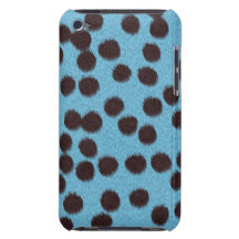 Cubierta/caso azules claros del estampado de anima barely there iPod carcasa