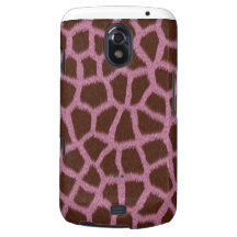 Cubierta/caso rosados del estampado de animales de galaxy nexus carcasas