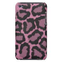 Cubierta/caso rosas claros del estampado de animal iPod touch cobertura