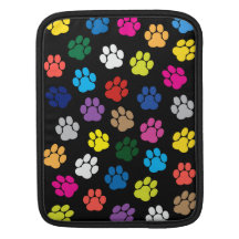 Cubierta colorida del iPad de las patas del perro/ Mangas De iPad