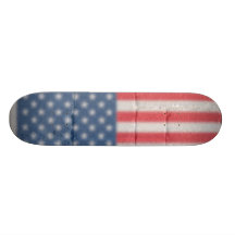 Cubierta de la bandera americana tabla de patinar