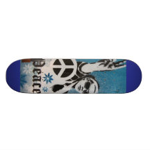 Cubierta de la paz patineta personalizada