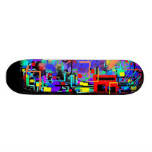 Cubierta de la pintada de la ciudad de NY Patín Personalizado