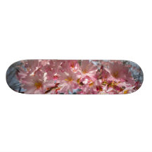 Cubierta de las flores de cerezo tabla de skate