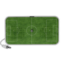 Cubierta del caso del campo de fútbol mp3 altavoces