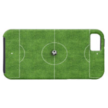 Cubierta del caso del campo de fútbol iPhone 5 protector