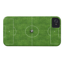 Cubierta del caso del campo de fútbol Case-Mate iPhone 4 fundas