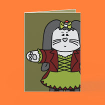 Cubierta del conejito de Isabel la tarjeta del día tarjetas