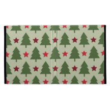 Cubierta del iPad del navidad del árbol del día de