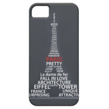 Cubierta del iPhone de la torre Eiffel de París iPhone 5 Fundas