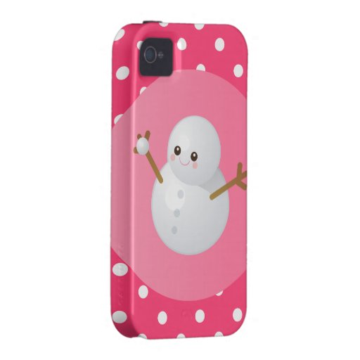 Cubierta del iPhone del muñeco de nieve Vibe iPhone 4 Carcasa