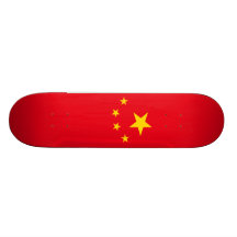 Cubierta del monopatín de la bandera de China