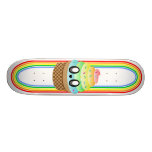 CUBIERTA DELICIOSA DEL ARCO IRIS DEL CONO DE HELAD TABLA DE SKATE