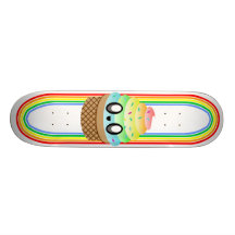 CUBIERTA DELICIOSA DEL ARCO IRIS DEL CONO DE HELAD TABLA DE SKATE
