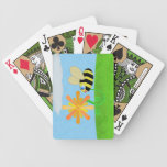 Cubierta feliz de la abeja de tarjetas