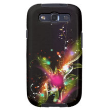 Cubierta floral del teléfono de la galaxia del esp samsung galaxy SIII funda