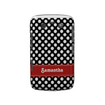 Cubierta intrépida Whi negro rojo de la caja de Bl Blackberry Bold Coberturas
