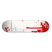 Cubierta manchada sangre monopatines personalizados