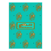 Cubierta maya 2 de la rana del cocodrilo invitación personalizada