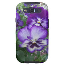 Cubierta púrpura de la galaxia de Pansie Galaxy S3 Carcasa