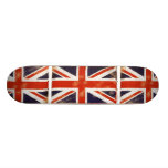 Cubierta retra del patín de Union Jack del vintage