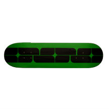 Cubierta (verde) del monopatín del ébano de Schizm
