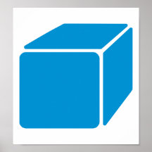 Cubo azul posters