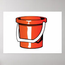 Cubo del cubo de la arena poster