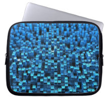 Cubos azules fundas computadoras