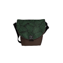 Cubos bosquejados bolsa messenger