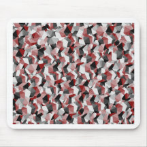 Cubos rojos, negros, y blancos alfombrillas de raton