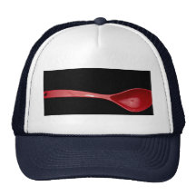 Cuchara de cocinar práctica en color rojo gorra
