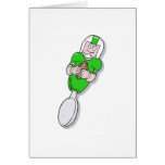 cuchara verde del fútbol felicitacion 