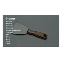 Cuchillo de masilla para raspar tarjeta de visita