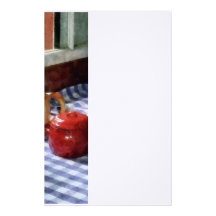 Cuenco de azúcar rojo papelería de diseño