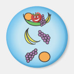 Cuenco de fruta divertido imán