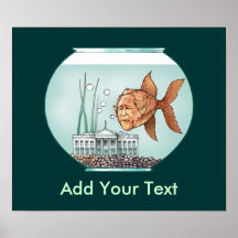 Cuenco de los pescados de la Casa Blanca Posters